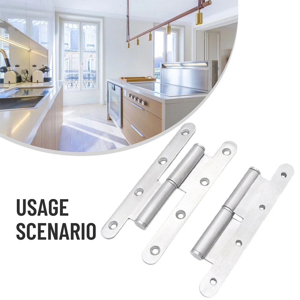 

6Pcs Furniture Door Hinges Heavy Duty Stainless Steel Lift Off Hinge Removable For Cabinet Flush Door Fixing Hardware Home Decor