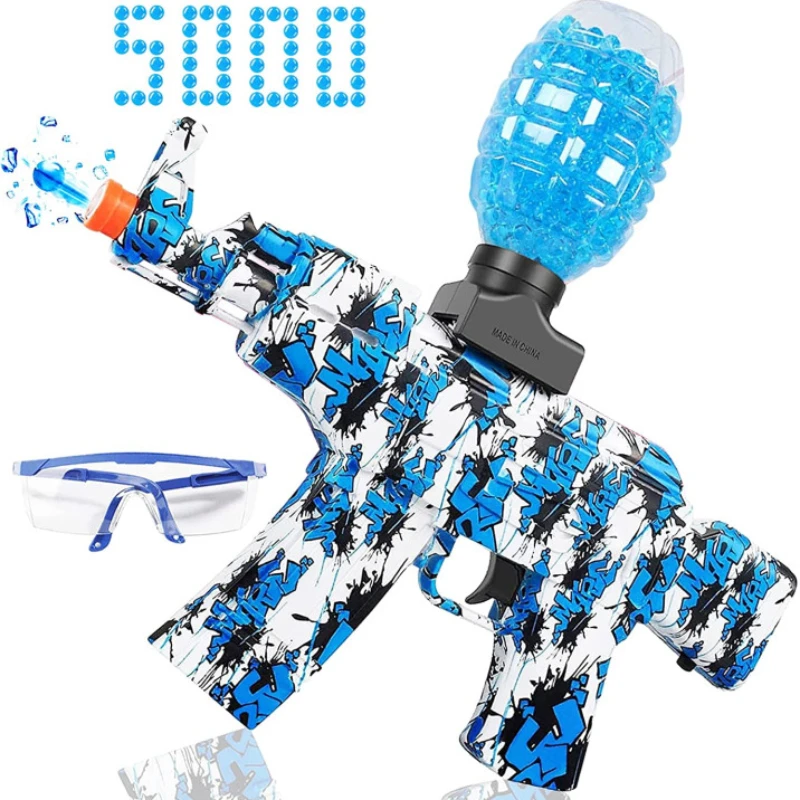 AKM-47 Automatic Splatter Ball Water Gun Electric Outdoor Shooting With 5000 Bomb Crystal Bullets For Children Gifts
AKM-47 Automatic Splatter Ball Water Gun Electric Outdoor Shooting With 5000 Bomb Crystal Bullets For Children Gifts