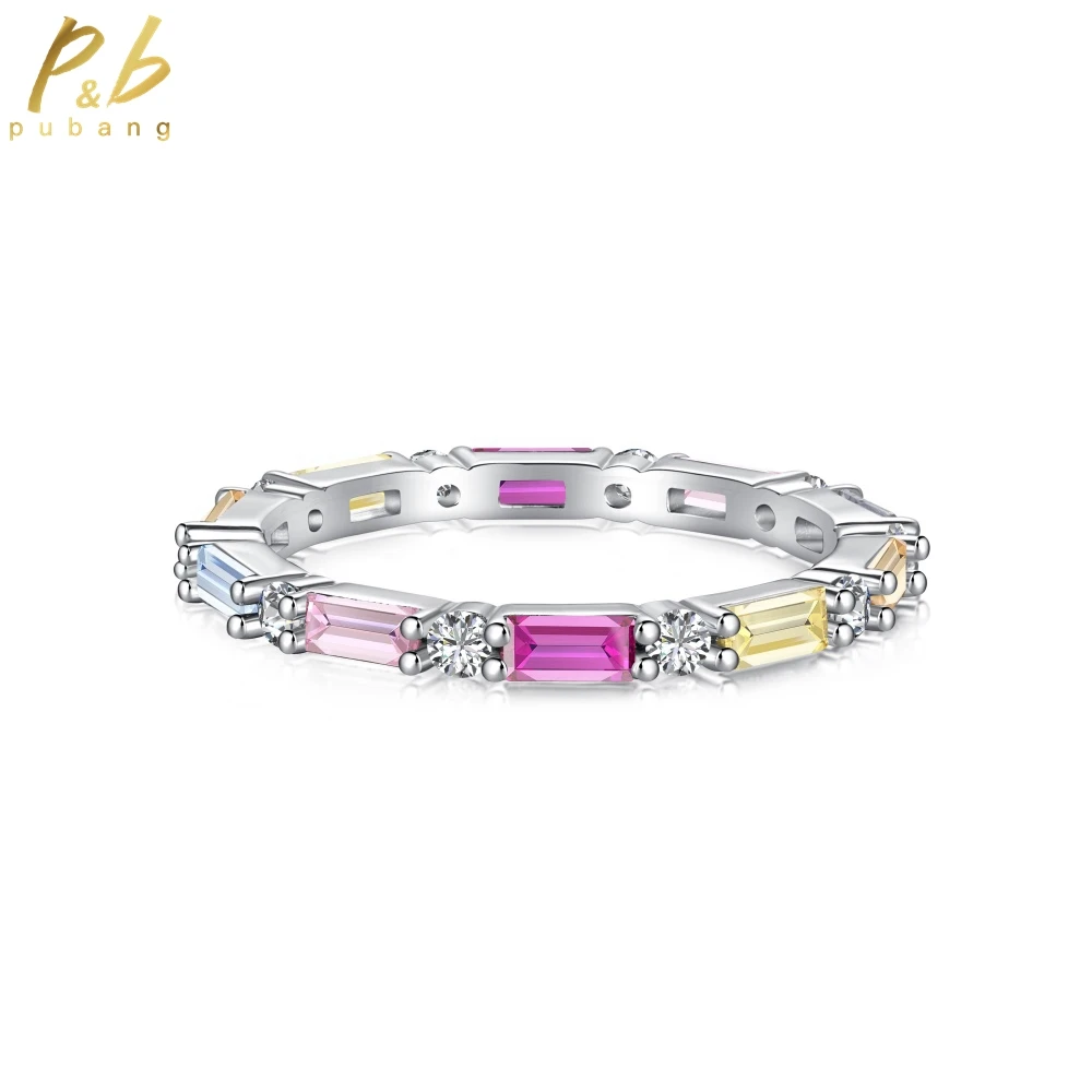 PuBang Fine Jewelry Solid 925 Sterling Silver Colorful Created Moissanite Cocktail Ring for Women Anniversary Gift Drop Shipping
PuBang Fine Jewelry Solid 925 Sterling Silver Colorful Created Moissanite Cocktail Ring for Women Anniversary Gift Drop Shipping