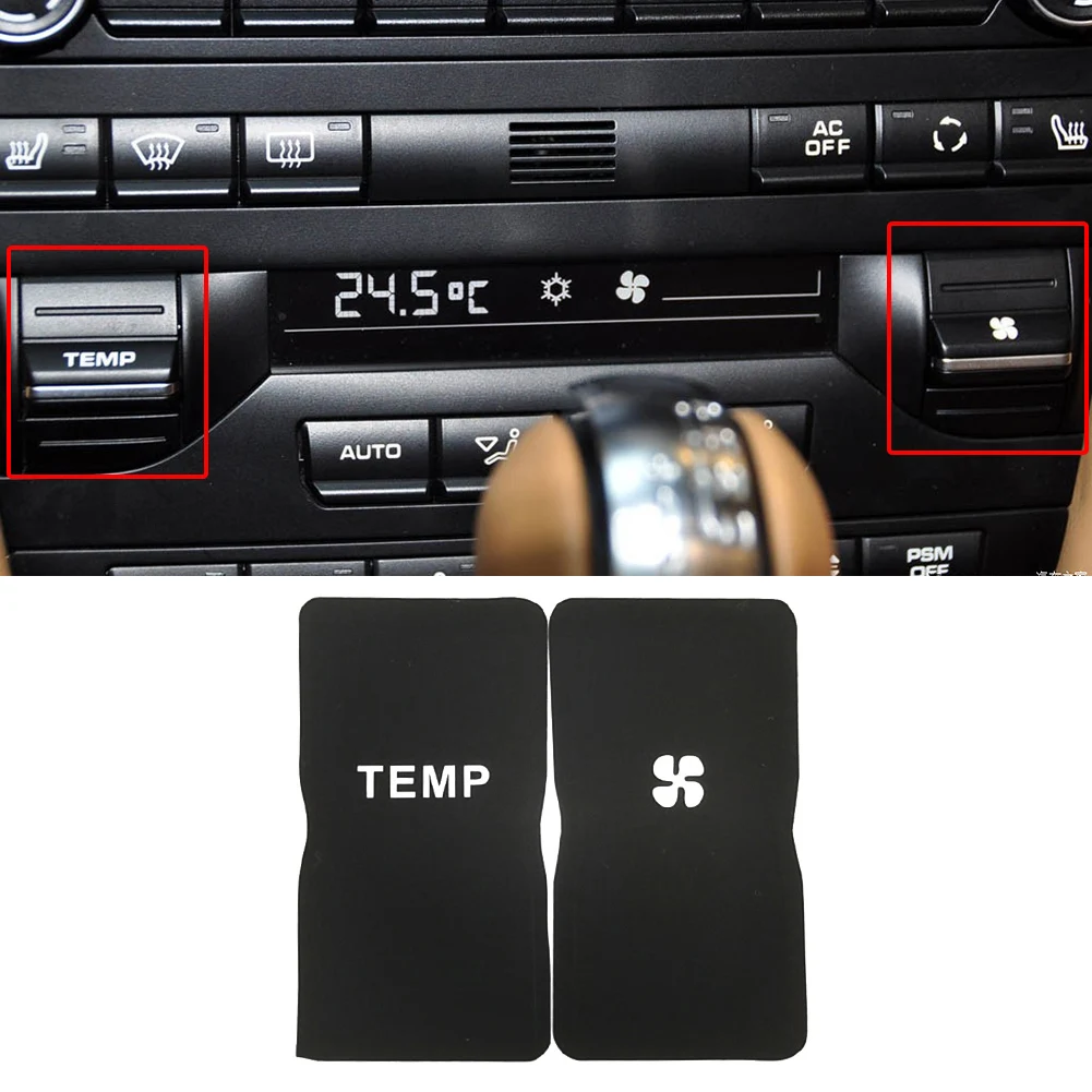 

1 Совершенно новый набор наклеек для ремонта, черная кнопка управления переключателем, высококачественный винил для 987 911