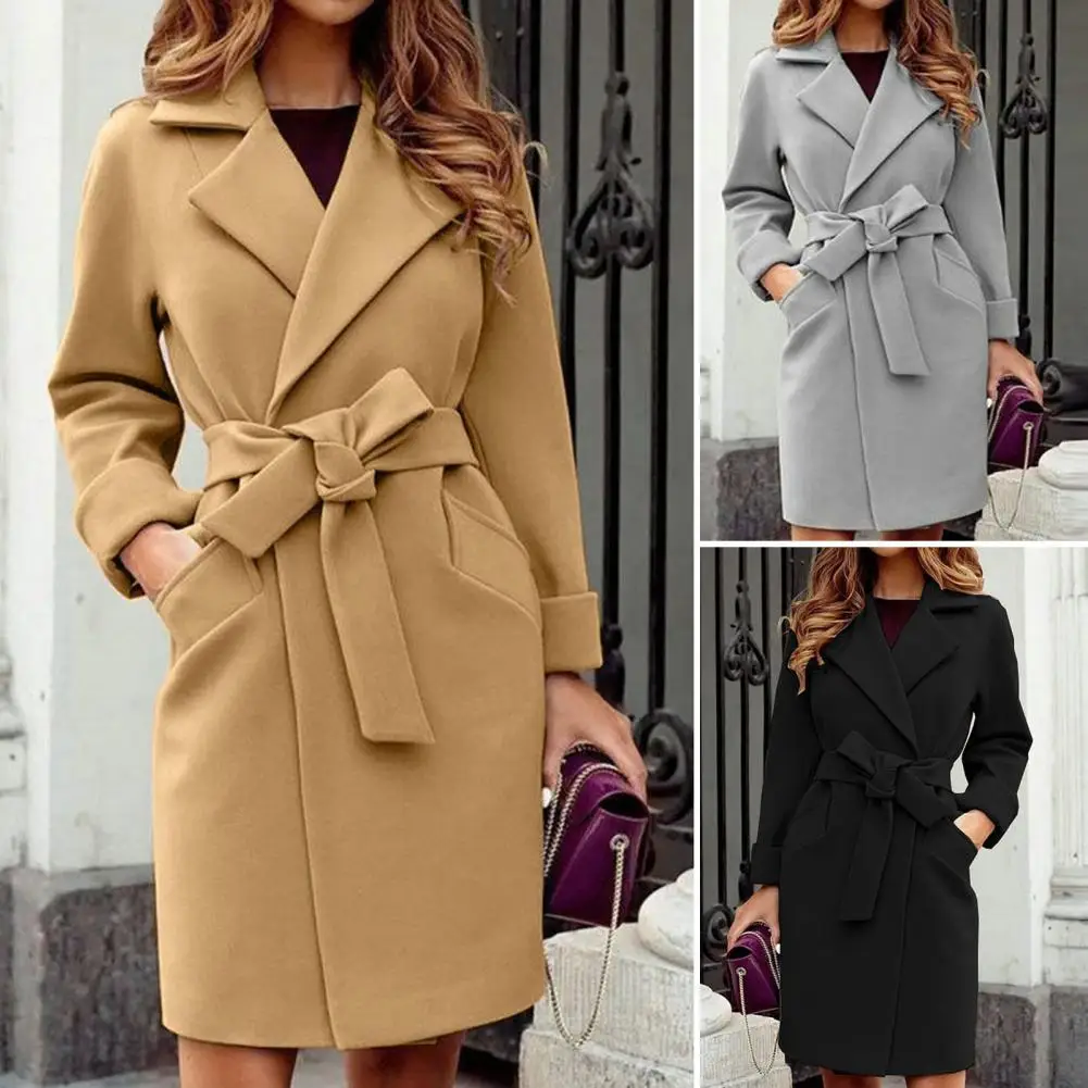 Spring Woolen Coat Windbreaker Long Coat Retro Solid Color Fashion Warm Queen Slim Coat with Belt Woman Winter Coats and Jackets
Spring Woolen Coat Windbreaker Long Coat Retro Solid Color Fashion Warm Queen Slim Coat with Belt Woman Winter Coats and Jackets