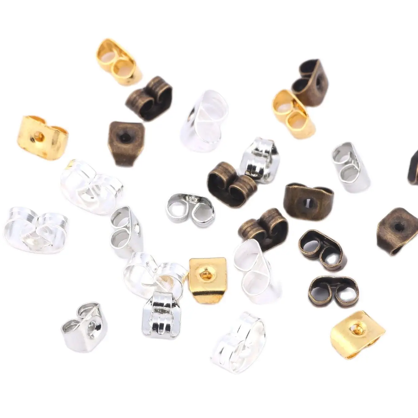 200pcs/lot Earring Studs Backs Stopper Scrolls Ear Post Butterfly For Jewelry Making DIY Blocked Caps Earring Backs Stoppers Ear
200pcs/lot Earring Studs Backs Stopper Scrolls Ear Post Butterfly For Jewelry Making DIY Blocked Caps Earring Backs Stoppers Ear