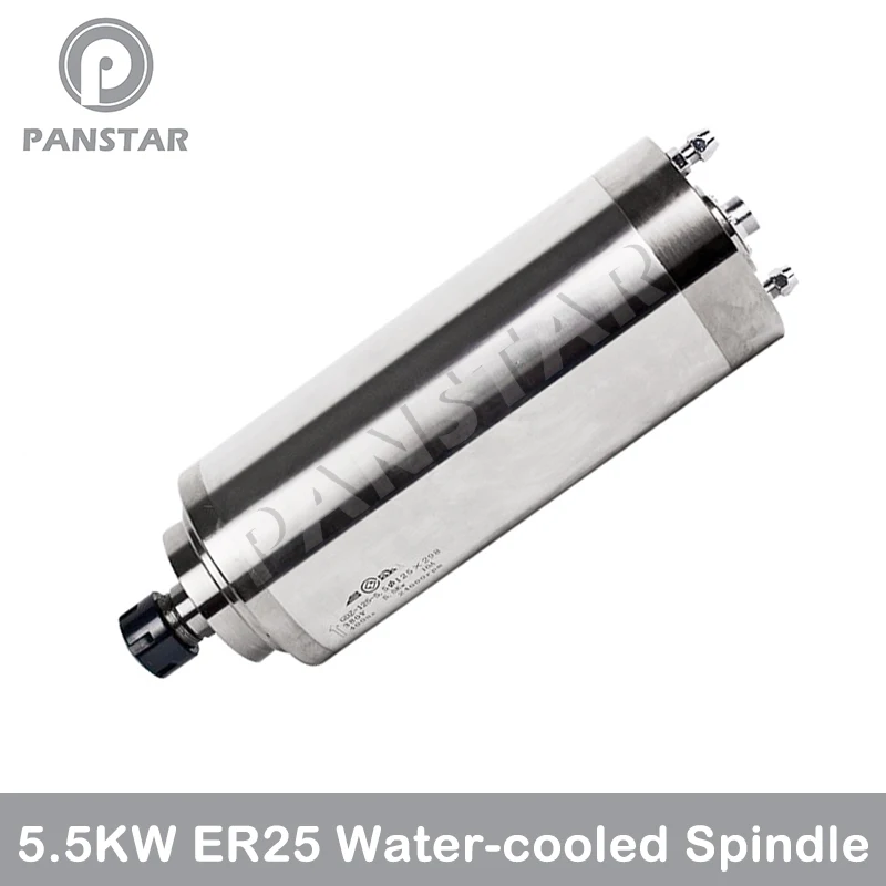 PANSATR 5.5KW Water Cooled Spindle Motor 125mm 380V ER25 Wooden Router Machine GDZ125-5.5 Cutting Engraving 24000RPM 4 Bearings
PANSATR 5.5KW Water Cooled Spindle Motor 125mm 380V ER25 Wooden Router Machine GDZ125-5.5 Cutting Engraving 24000RPM 4 Bearings