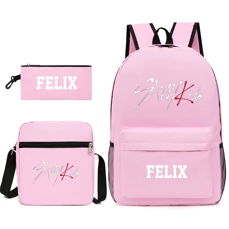 Popular Youthful Funny Stray Kids Print 3pcs/Set Student Travel bags Laptop Daypack Backpack Shoulder Bag Pencil Case
Popular Youthful Funny Stray Kids Print 3pcs/Set Student Travel bags Laptop Daypack Backpack Shoulder Bag Pencil Case
