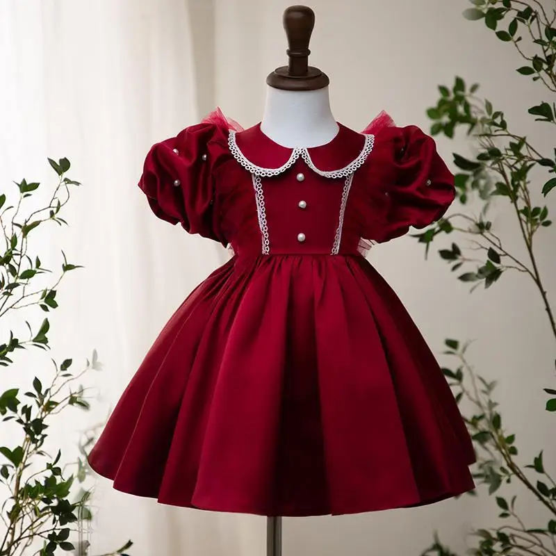 Baby Girl Princess Pearl Tutu Dress Puffy Sleeve Infant Toddler Child Lace Bow Vintage Vestido Party Birthday Ball Gown 12M-12Y
Baby Girl Princess Pearl Tutu Dress Puffy Sleeve Infant Toddler Child Lace Bow Vintage Vestido Party Birthday Ball Gown 12M-12Y