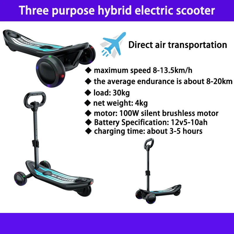 Sutner three purpose hybrid electric scooter with 18650 lithium battery, suitable for children, teenagers and patented products 
Sutner three purpose hybrid electric scooter with 18650 lithium battery, suitable for children, teenagers and patented products