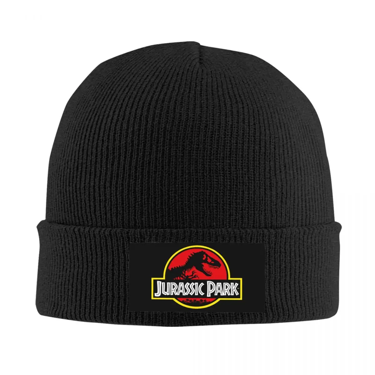 

Jurassic Park Skullies Beanies Caps Winter Warm Knitted Hat Women Men Street Adult Dinosaur World Bonnet Hats Outdoor Ski Cap