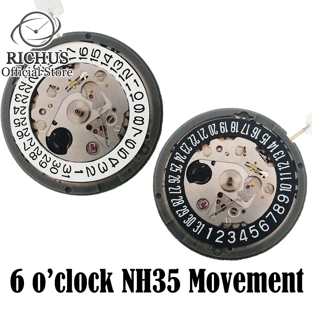 6.0 NH35 NH35A Watch Mechanical Automatic Movement Black/WhiteDate at 6.0 o'clock Self-Winding High Accuracy Watches Repair Too
6.0 NH35 NH35A Watch Mechanical Automatic Movement Black/WhiteDate at 6.0 o'clock Self-Winding High Accuracy Watches Repair Too