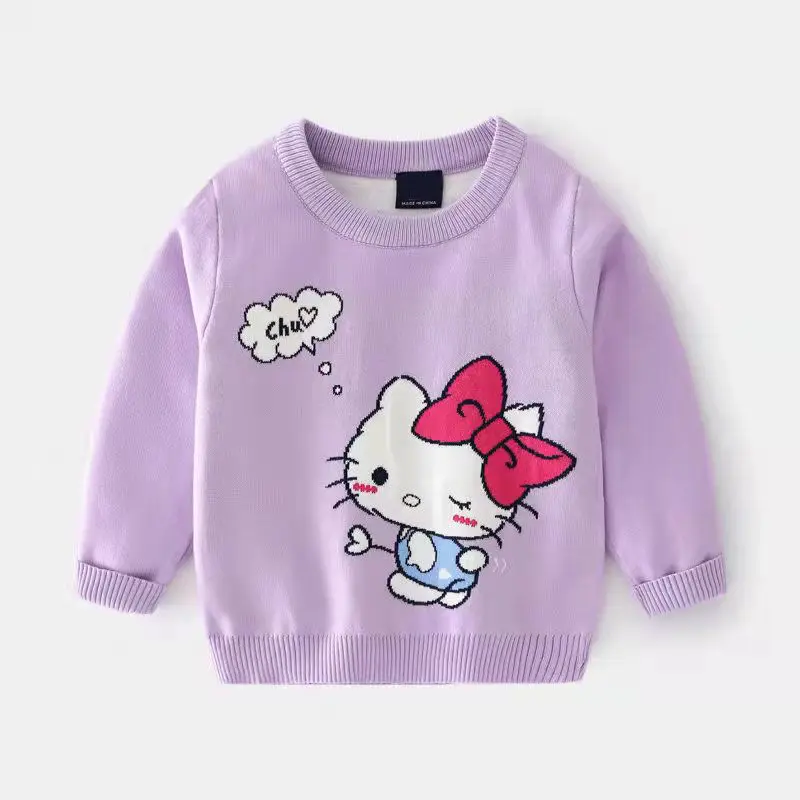 Новинка Осень-зима Детский свитер с аниме мультяшным Hellokittyed Милый хлопковый свитер для девочек милая и милая нижняя рубашка
Новинка Осень-зима Детский свитер с аниме мультяшным Hellokittyed Милый хлопковый свитер для девочек милая и милая нижняя рубашка