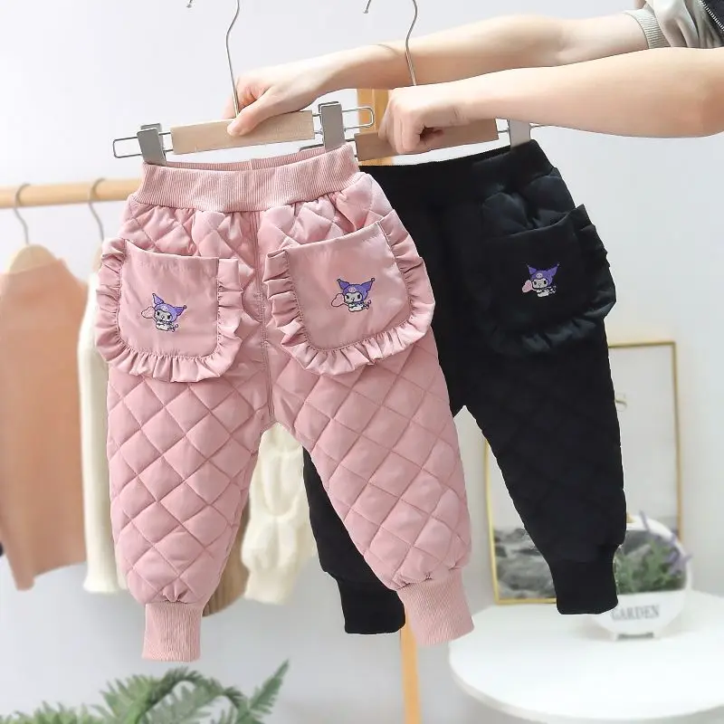 Kawaii Sanrio Children Casual Cotton Trousers Kuromi Cute Anime Embroidery Thickened Warm Pants Kids Toys Creative Girls Gifts
Kawaii Sanrio Children Casual Cotton Trousers Kuromi Cute Anime Embroidery Thickened Warm Pants Kids Toys Creative Girls Gifts