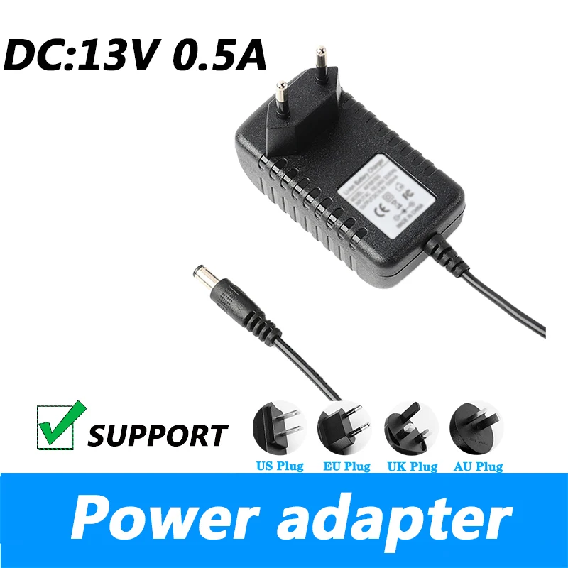 

LED Light 13V 0.5A 13V 500mA Power Adapter Power Cord Charger UK Plug AU Plug 5.5*2.1MM