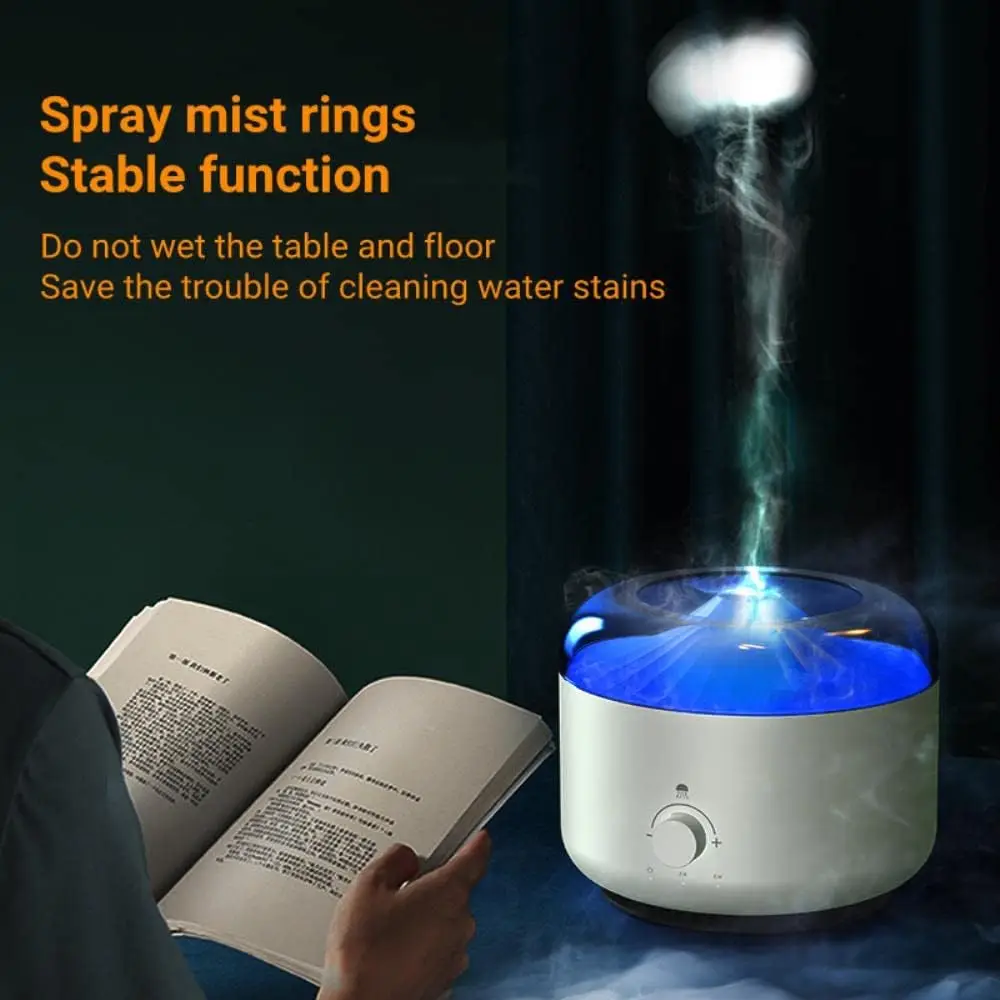 Jellyfish Air Humidifier Large Capacity 1.3L Rechargeable Essential Oil Aroma Diffuser With Smoke Ring Spray 7 Color Night Light
Jellyfish Air Humidifier Large Capacity 1.3L Rechargeable Essential Oil Aroma Diffuser With Smoke Ring Spray 7 Color Night Light