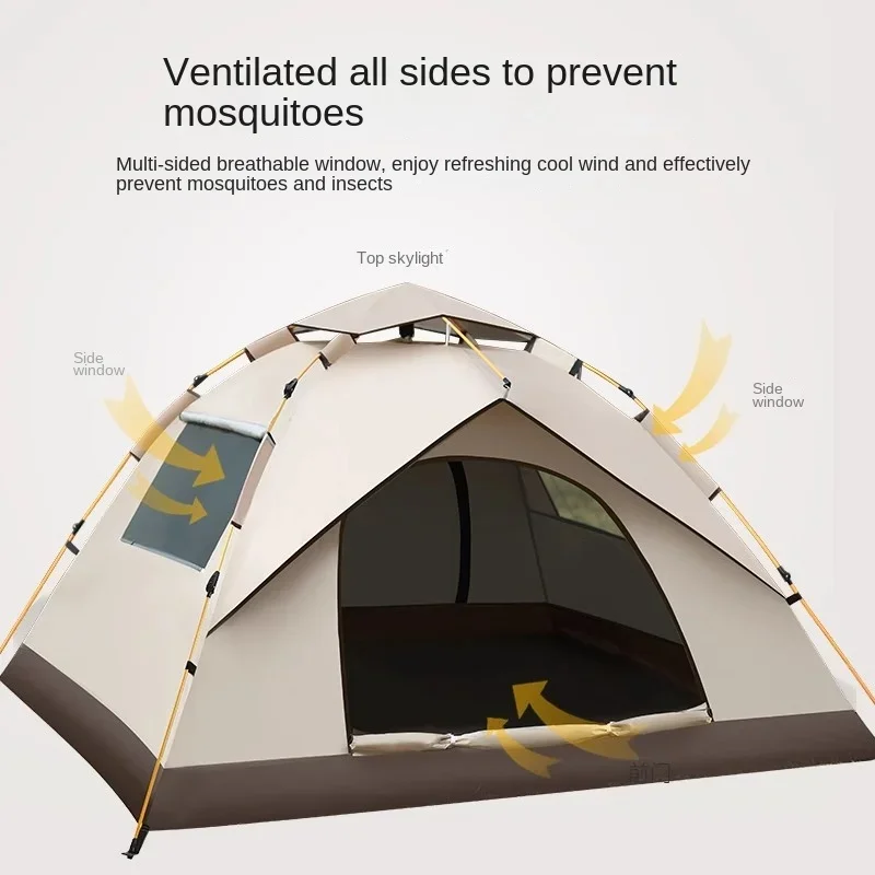 

Quick Automatic Ultralight Outdoor camping tent 2-4 People Mosquito Net One-touch Waterproof Pop Up Hiking Folding Tent Family