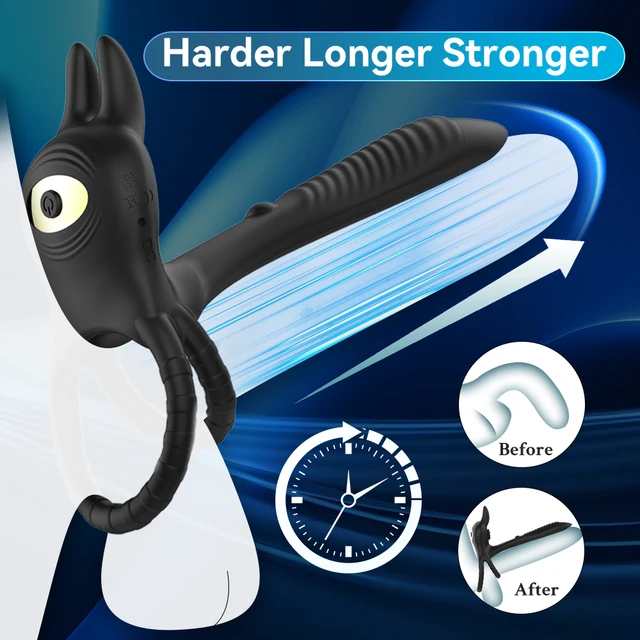 Anneau de pénis à distance sans fil pour couples, éjaculation retardée, moteurs de touristes, anneau pénien vibrant, jouets sexuels pour hommes, produits pour adultes 1