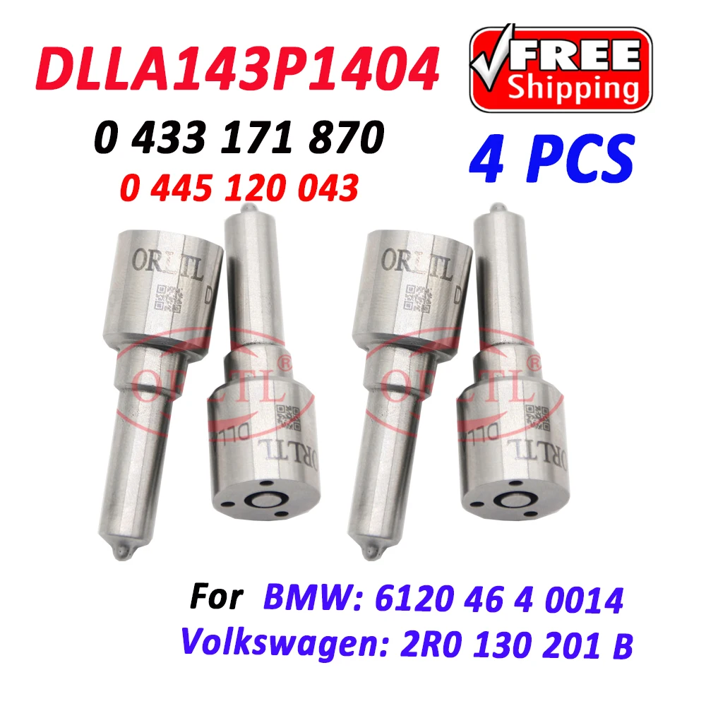 Дизельный инжектор DLLA143P1404 0 445 120 043 сопло DLLA 143P 1404 топливная система Common Rail 0 433 171 870 для BMW 6120464004 ORLTL, 4 шт.
Дизельный инжектор DLLA143P1404 0 445 120 043 сопло DLLA 143P 1404 топливная система Common Rail 0 433 171 870 для BMW 6120464004 ORLTL, 4 шт.