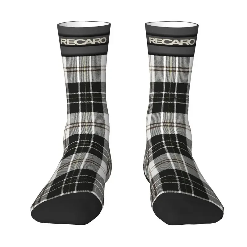 

Scottish Tartan Plaid Recaros Dress Socks Men's Women's Warm Fashion Crew Socks