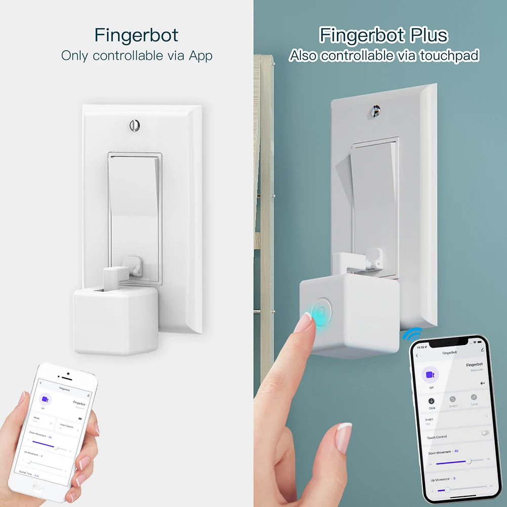 1pc Fingerbot Plus Smart Button Pusher No Wiring Switch Upgrade With Touch Control 1.3 X 1.3 X 1.3 Inches Smart Life App
1pc Fingerbot Plus Smart Button Pusher No Wiring Switch Upgrade With Touch Control 1.3 X 1.3 X 1.3 Inches Smart Life App