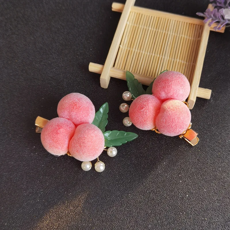 2pcs/set Cute Peach Hair Clips Pink Color Hair Ties for Girls Hair Accessories Kids Hairpins
2pcs/set Cute Peach Hair Clips Pink Color Hair Ties for Girls Hair Accessories Kids Hairpins