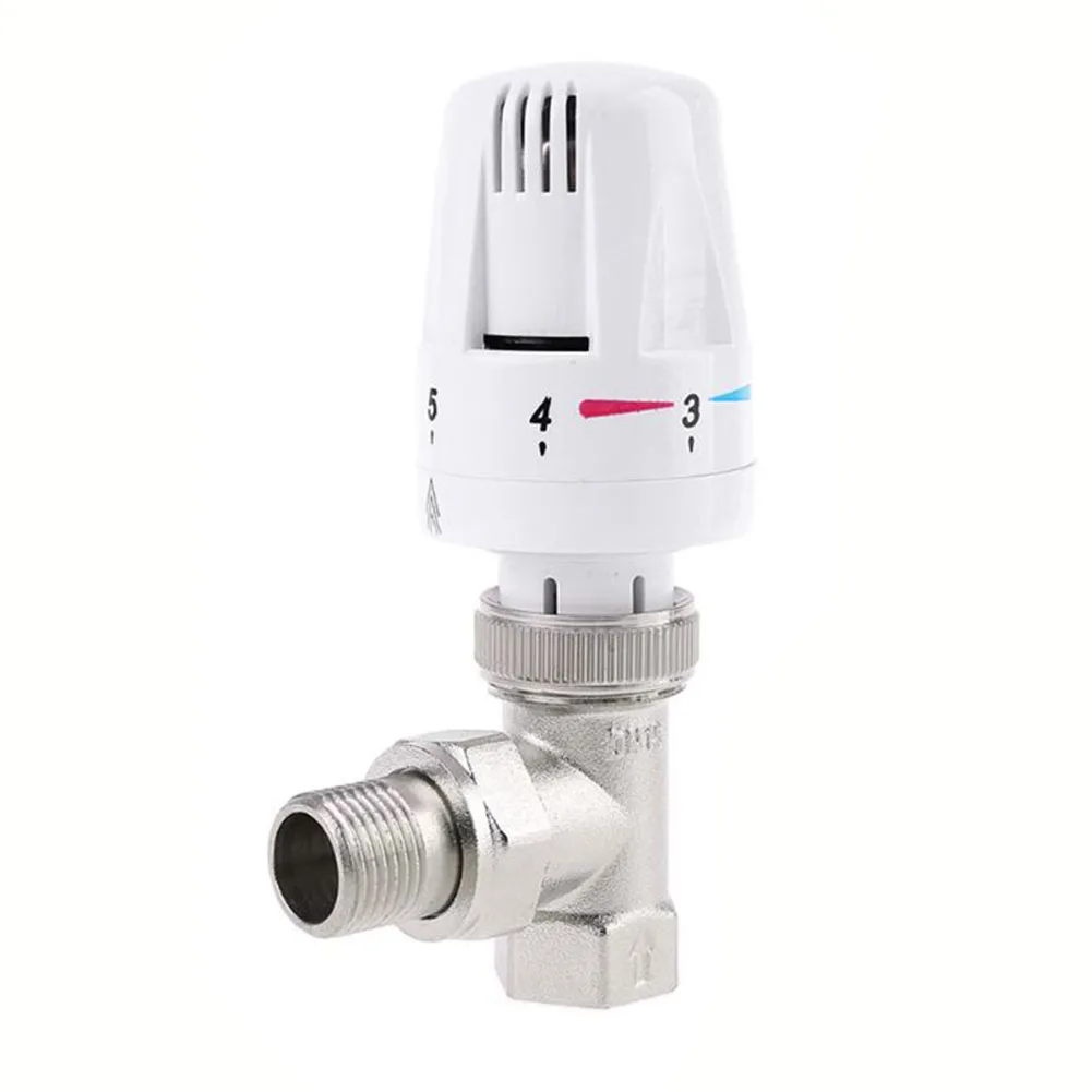 

DN15 DN20 Automatic Thermostatic Radiator Valve G1/2" G3/4" Special Angle Valve For Floor Heating Copper Radiator Thermostat