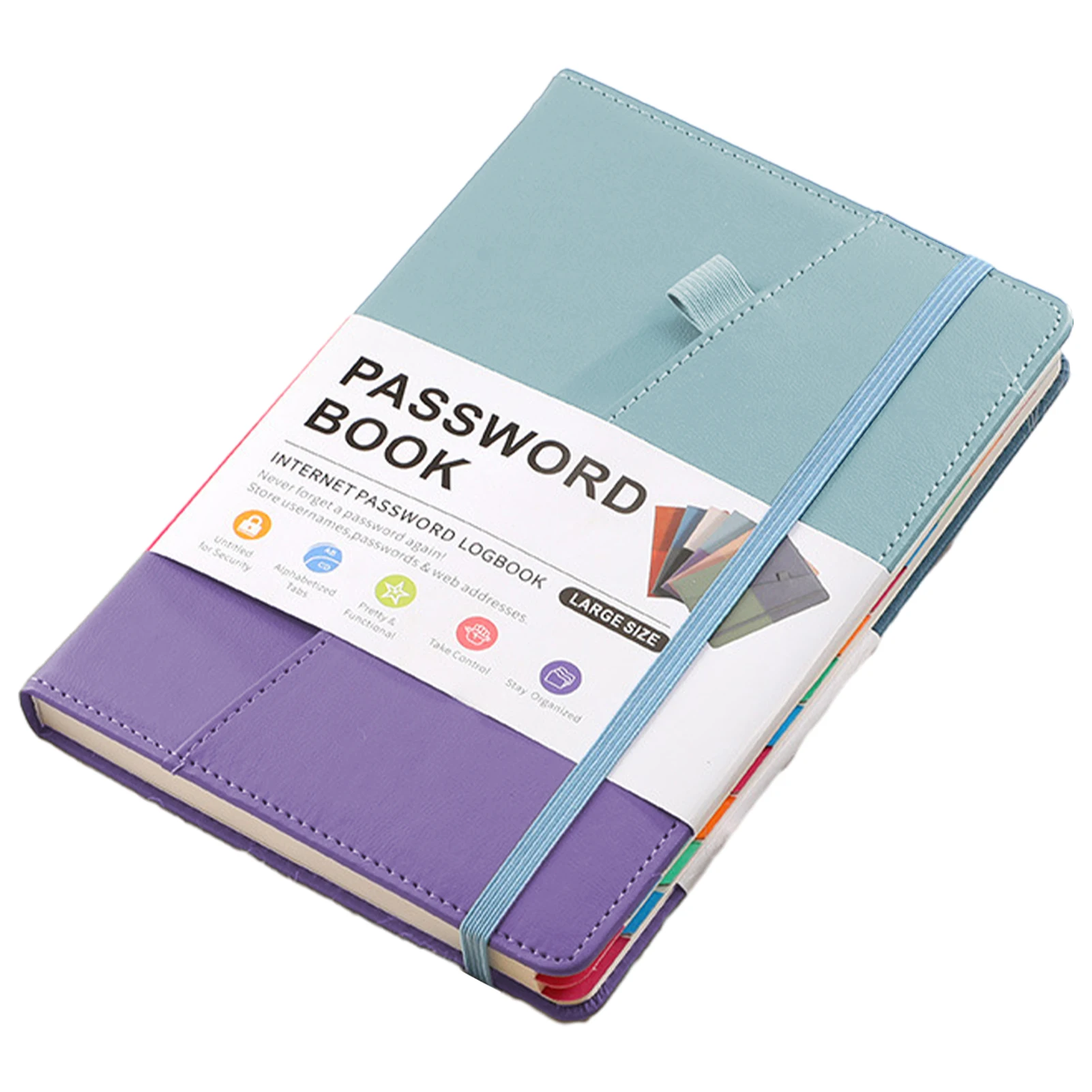 PU Cover Password Managing Portable Laminated Alphabetical Tabs Pen Loop Thick Inner Pocket Home Office School Student Note Book
PU Cover Password Managing Portable Laminated Alphabetical Tabs Pen Loop Thick Inner Pocket Home Office School Student Note Book