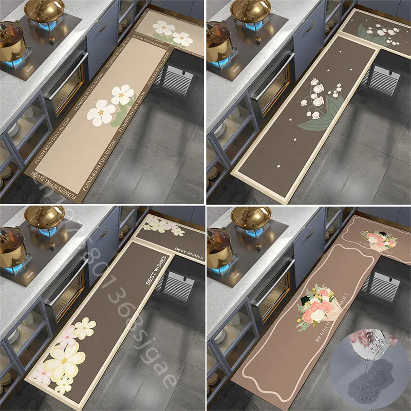Diatom Mud Bloom Flower Kitchen Floor Mat Bath Super Absorbent Rugs Bedroom Hallway Non-slip Carpet Silicone Entrance Doormats
Diatom Mud Bloom Flower Kitchen Floor Mat Bath Super Absorbent Rugs Bedroom Hallway Non-slip Carpet Silicone Entrance Doormats