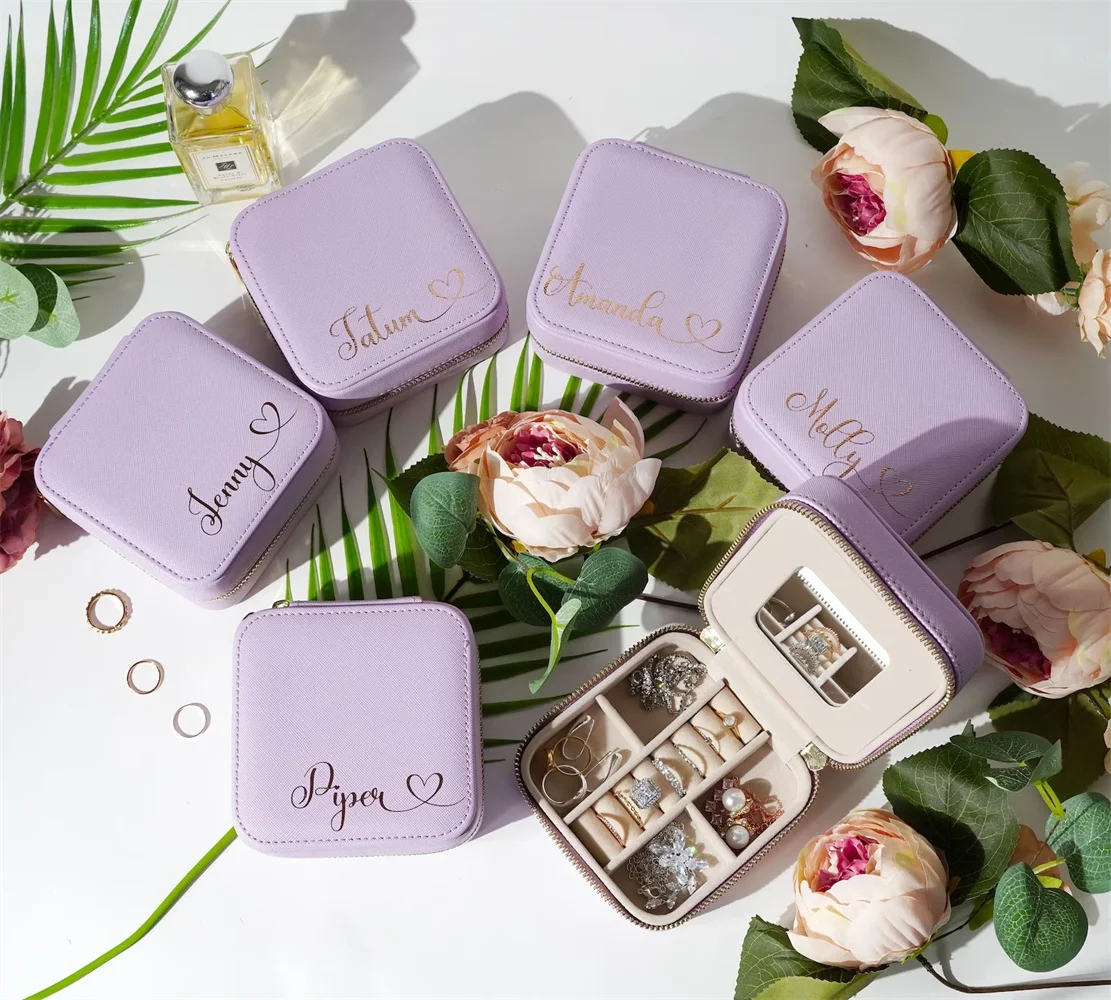 Travel Jewelry Case, Personalized Bridesmaid Proposal Gift, Bridal Party Gifts, leather travel jewelry box, Initials & Name Trav
Travel Jewelry Case, Personalized Bridesmaid Proposal Gift, Bridal Party Gifts, leather travel jewelry box, Initials & Name Trav
