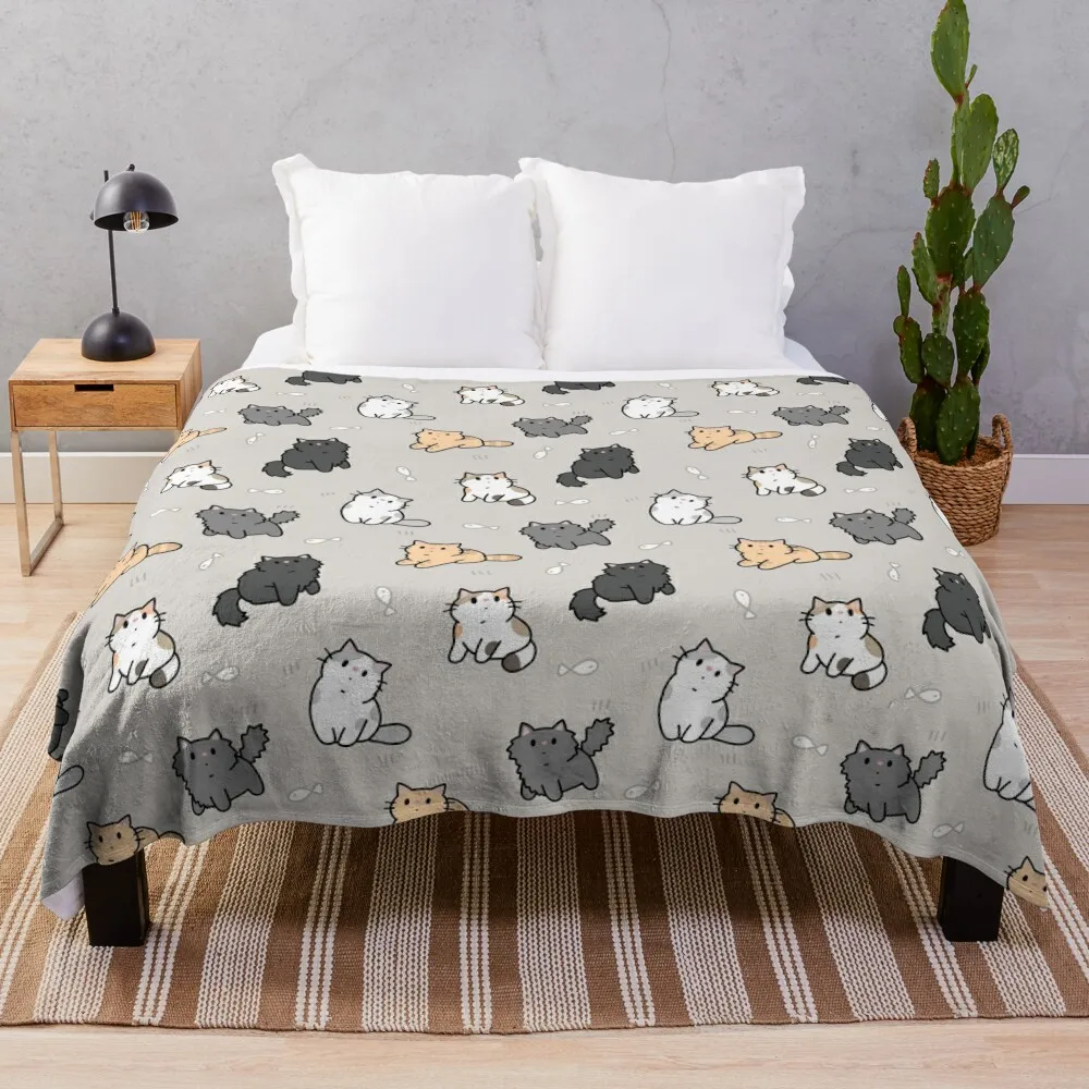 Kittens and fish pattern Throw Blanket Single Blanket Blankets Sofas Of Decoration
Kittens and fish pattern Throw Blanket Single Blanket Blankets Sofas Of Decoration
