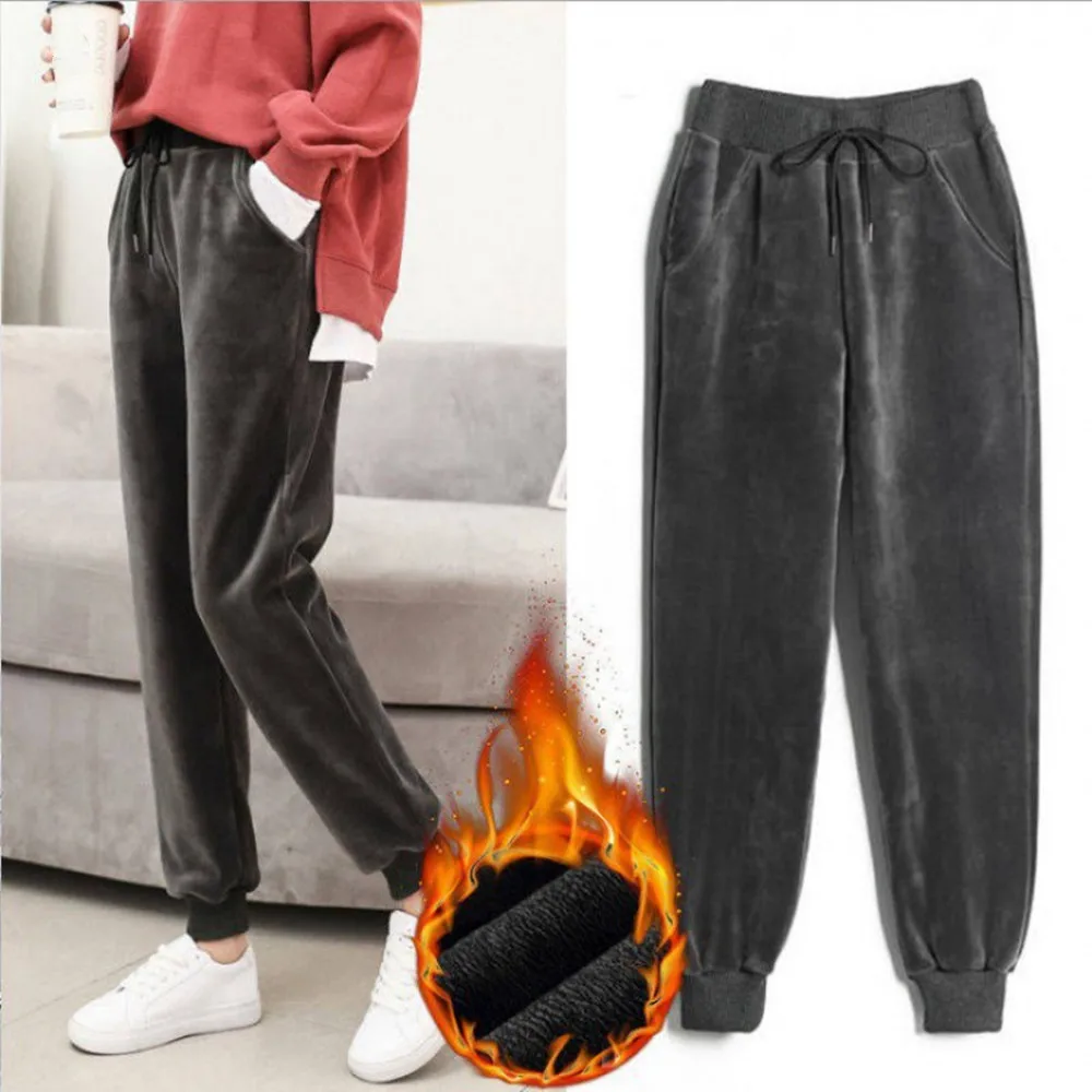 Women Lamb Fur Tracksuit Pants Winter Female Solid Casual Warm Cashmere Leggings Lined Fleece Autumn Sweatpants Lady Harem Pants
Women Lamb Fur Tracksuit Pants Winter Female Solid Casual Warm Cashmere Leggings Lined Fleece Autumn Sweatpants Lady Harem Pants