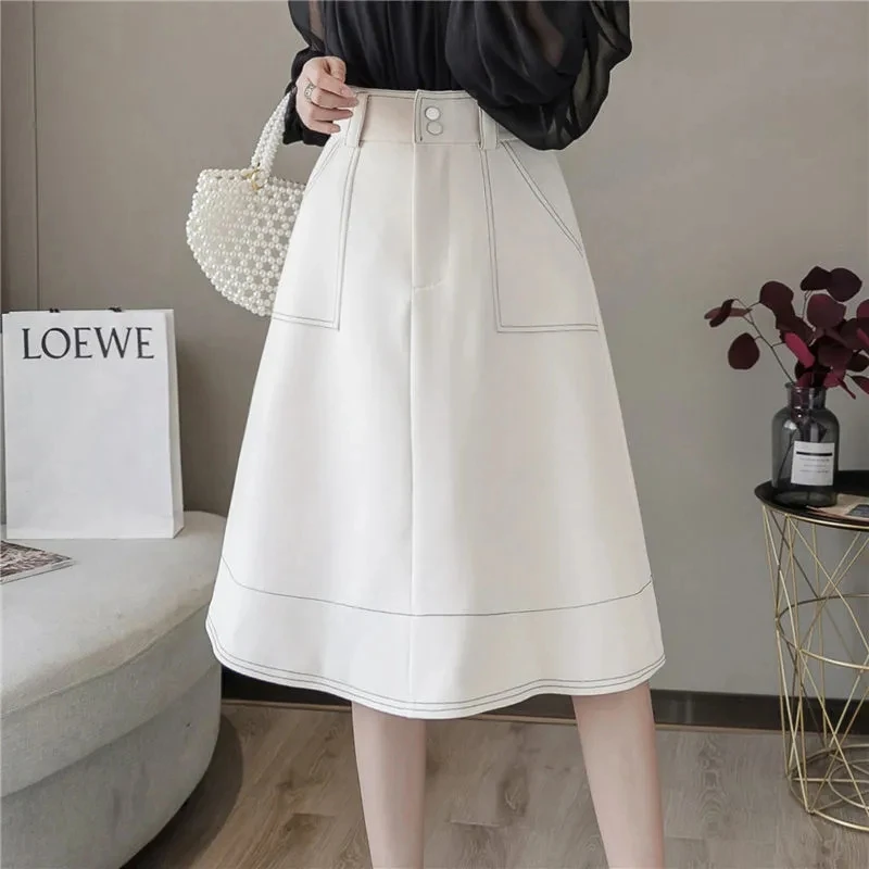 Skirts Large Swing Umbrella Skirt Women's Summer New High Waist A-line Fluffy Skirt Medium Length Big Pocket Black Midi Skirts
Skirts Large Swing Umbrella Skirt Women's Summer New High Waist A-line Fluffy Skirt Medium Length Big Pocket Black Midi Skirts