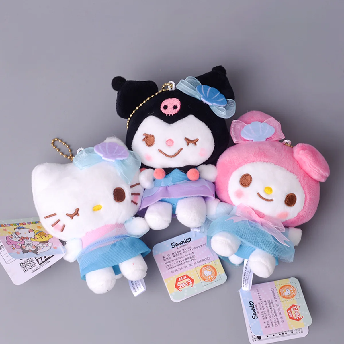 

10Cm Hello Kitty Kawaii Kuromi My Melody Cartoon Plush Doll Toy Anime Sanrioed Girl Heart Cute Plush Pendant Girl Gift