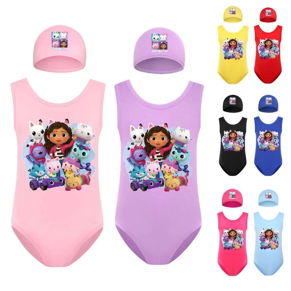 Baby Gabbys Dollhouse Cats Swimwear Kids One Piece BeachWear Children Swimming Suit Toddler Girls Cartoon Swimsuit+cap 2pcs Sets
Baby Gabbys Dollhouse Cats Swimwear Kids One Piece BeachWear Children Swimming Suit Toddler Girls Cartoon Swimsuit+cap 2pcs Sets