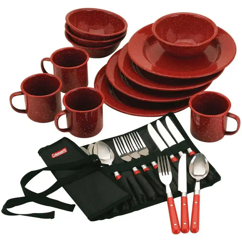 Enamel Dinnerware Set, Red Steak knives Restaurant Lunch box for kids Butter dish Gift set Chopsticks Portable tableware Chopsti
Enamel Dinnerware Set, Red Steak knives Restaurant Lunch box for kids Butter dish Gift set Chopsticks Portable tableware Chopsti