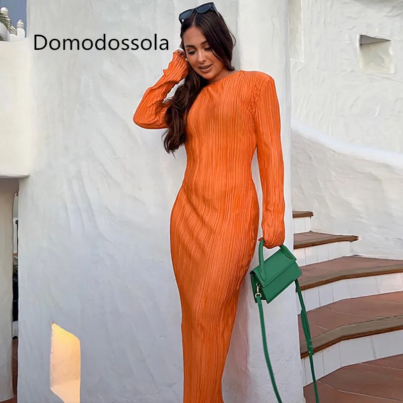 Women's 2023 Autumn New Dresses Solid Color Round Neck Fashion Long-Sleeved Slim Commuting High Street Dress Women's Long Skirt
Women's 2023 Autumn New Dresses Solid Color Round Neck Fashion Long-Sleeved Slim Commuting High Street Dress Women's Long Skirt