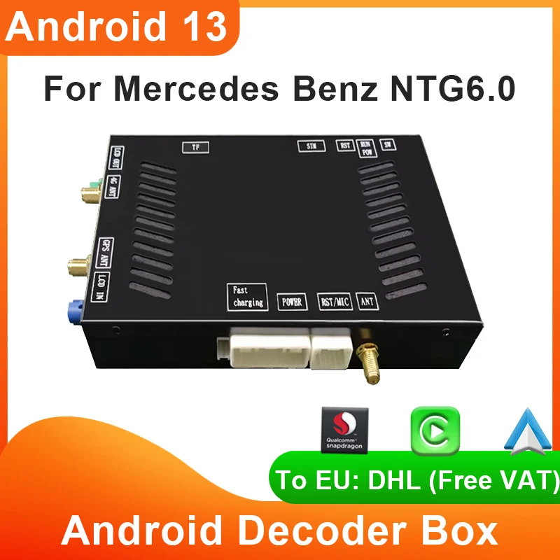 Wireless CarPlay Module Box Android Auto For Mercedes Benz A/C/E/V/G/GLA/GLB/GLC 2018 - 2022 NTG 6.0 GPS Radio Interface Decoder
Wireless CarPlay Module Box Android Auto For Mercedes Benz A/C/E/V/G/GLA/GLB/GLC 2018 - 2022 NTG 6.0 GPS Radio Interface Decoder
