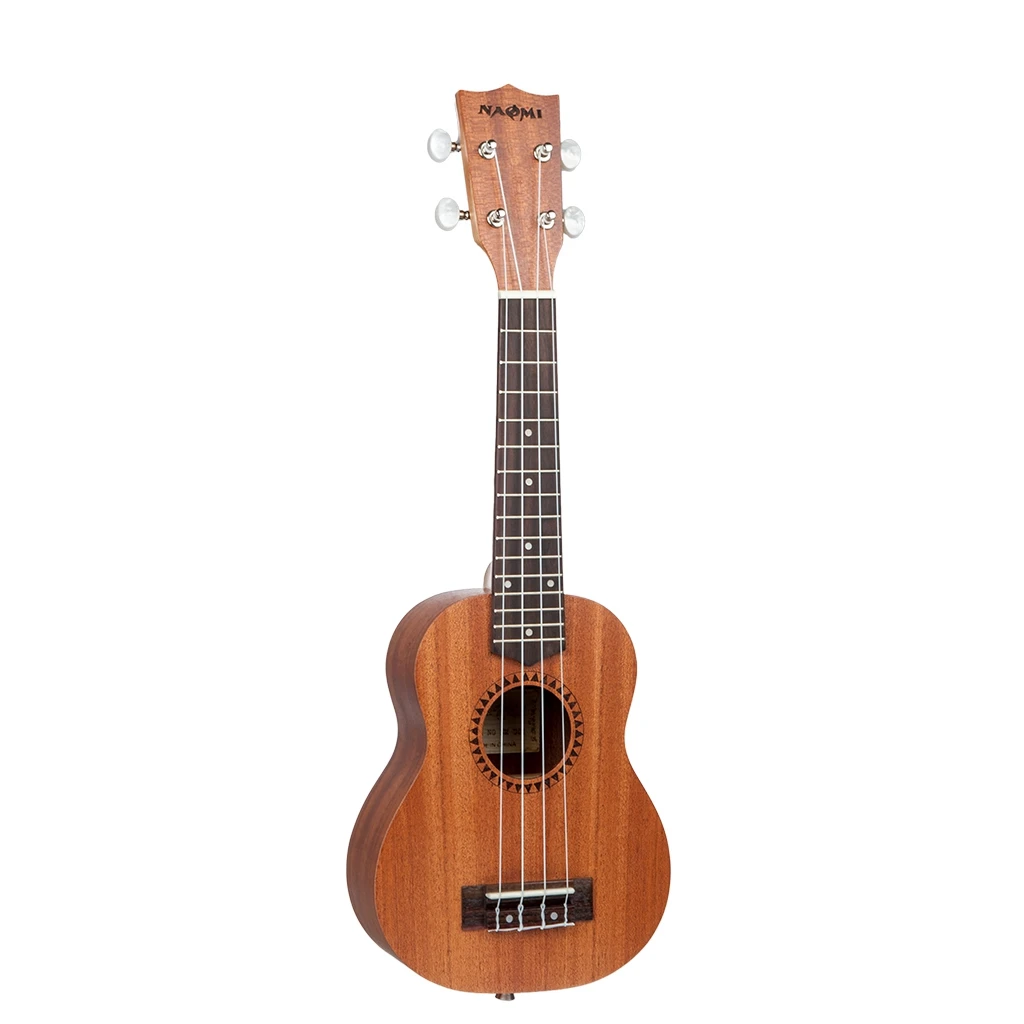 

NAOMI 21 Inch Student Soprano Ukulele Fitted with Aquila Strings Sapele Ukulele for Student Beginner