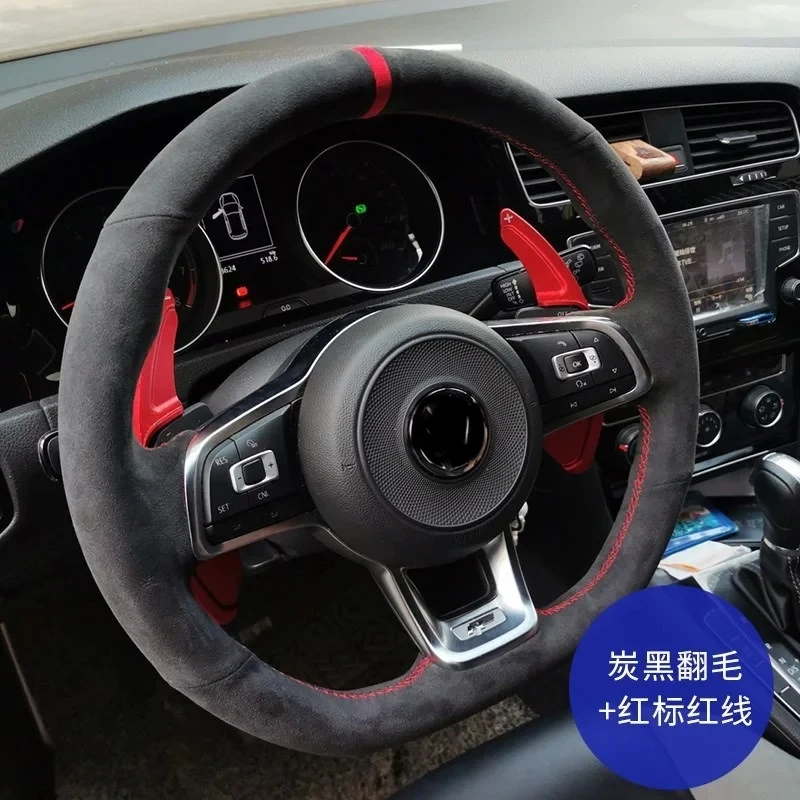 Высококачественный прошитый вручную кожаный черный замшевый автомобильный чехол на руль для Volkswagen Lavida Passat Sagitar Автомобильные аксессуары
Высококачественный прошитый вручную кожаный черный замшевый автомобильный чехол на руль для Volkswagen Lavida Passat Sagitar Автомобильные аксессуары