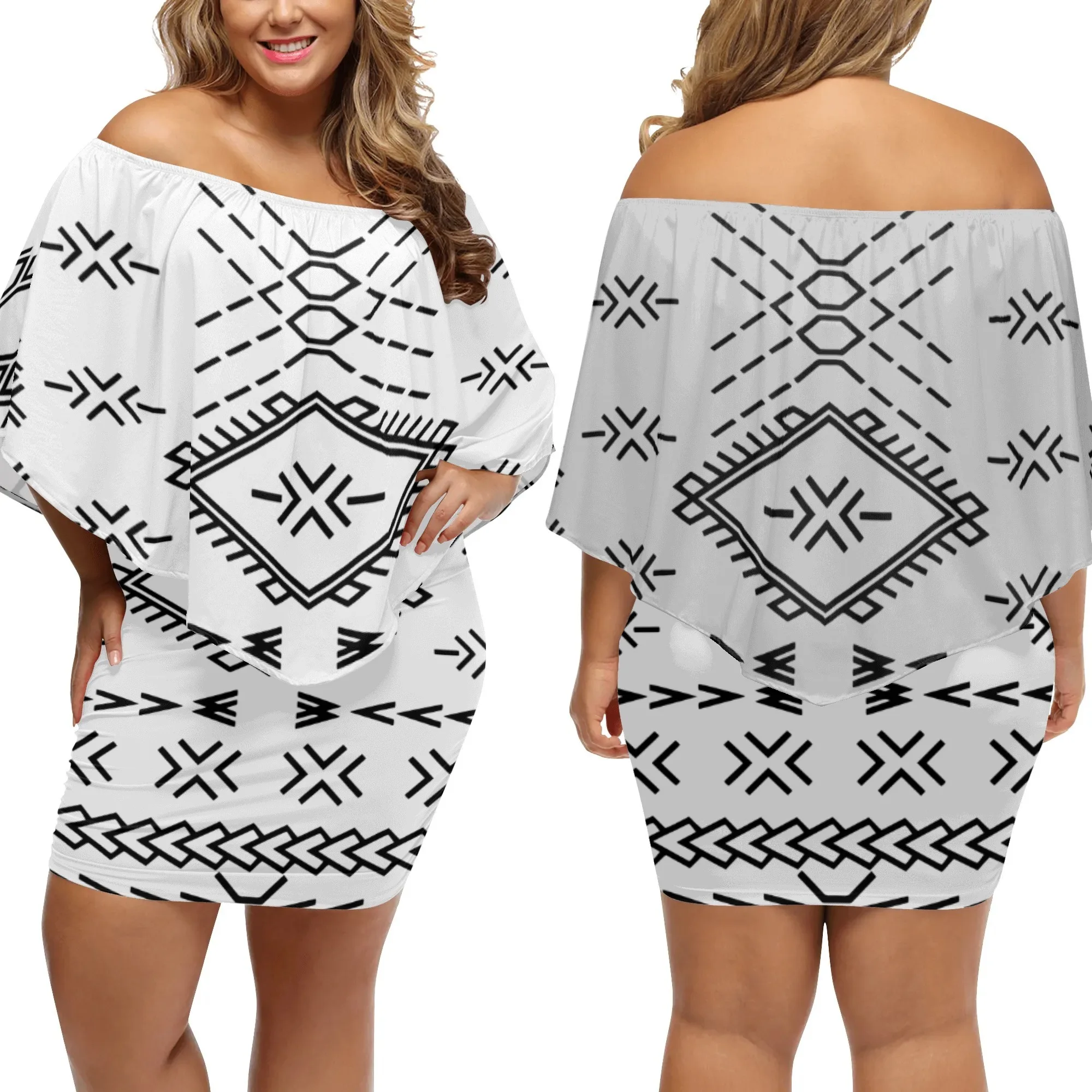 Samoan Polynesian Tattoo Pattern Women Short Dresses lady Design Dress Matching Men's Short-Sleeved Shirts Couple Suit
Samoan Polynesian Tattoo Pattern Women Short Dresses lady Design Dress Matching Men's Short-Sleeved Shirts Couple Suit