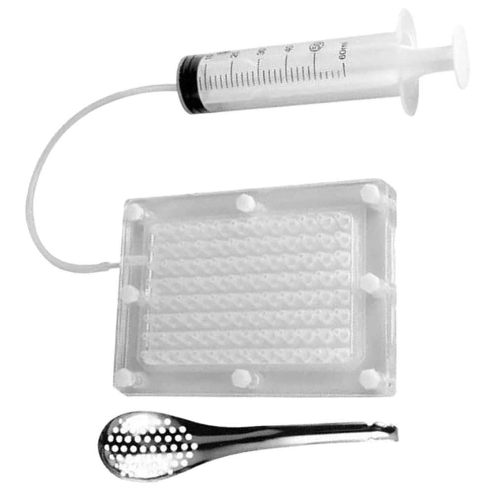 Caviar Maker Box Spherification Dropper Gastronomy Kit Sauce Dispenser Strainer Spoon Kitchen Restaurant
Caviar Maker Box Spherification Dropper Gastronomy Kit Sauce Dispenser Strainer Spoon Kitchen Restaurant