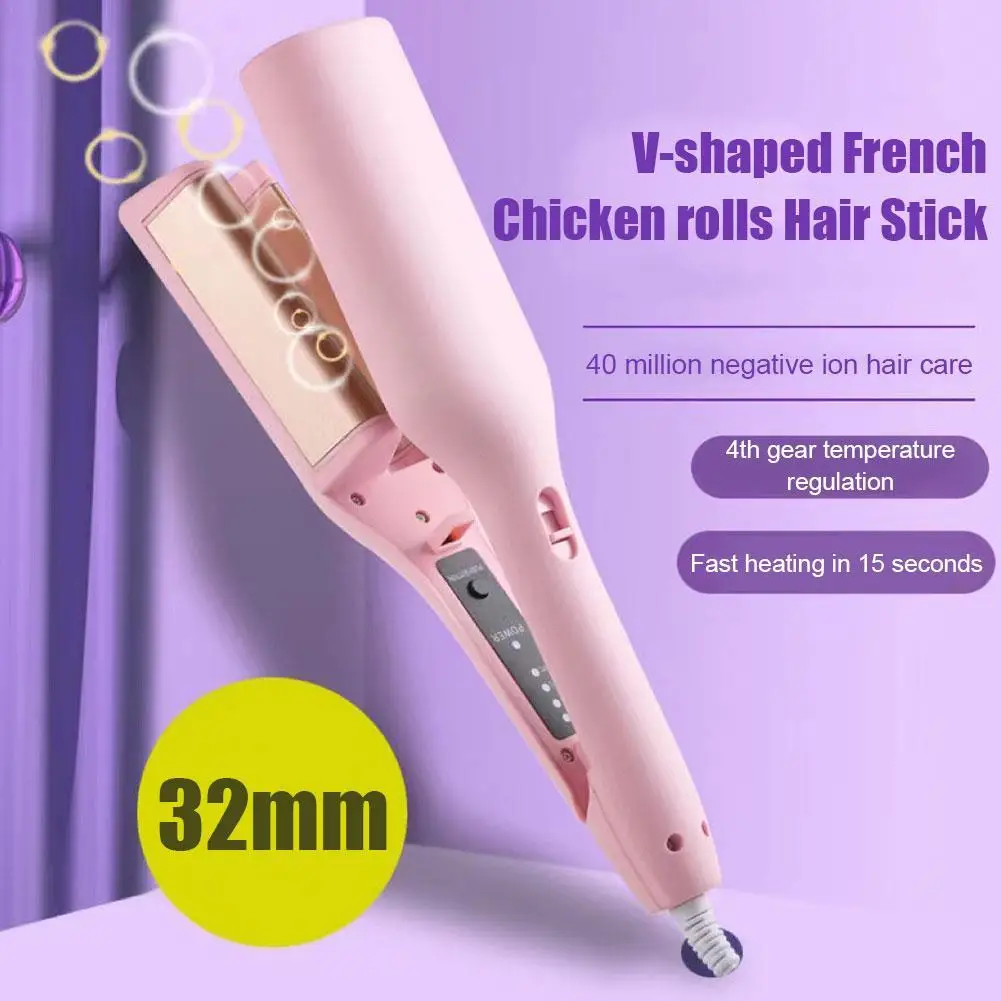 220V Curling Iron Portable Cute Big Wave Hair Curler Egg Rolls Hair Curler Fast Heating Hair Waver
220V Curling Iron Portable Cute Big Wave Hair Curler Egg Rolls Hair Curler Fast Heating Hair Waver