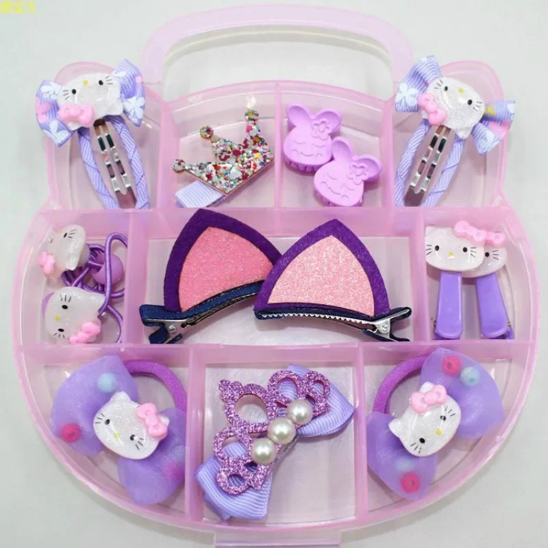 Sanrio Hello Kitty Cartoon HairAccessories Gift Set Girls Baby Cloth Bow Hair Clips Little Girl Hair Ring Head Rope Leather Band
Sanrio Hello Kitty Cartoon HairAccessories Gift Set Girls Baby Cloth Bow Hair Clips Little Girl Hair Ring Head Rope Leather Band