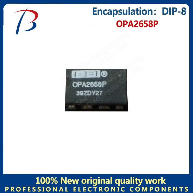 

5pcs The OPA2658P in-line dual wideband, low power, current feedback operational amplifier is packaged in DIP-8