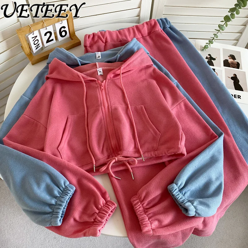 Fashion Tracksuit Women Zipper Hooded Long-Sleeve Lace-up Sweatshirt Jacket Elastic Waist Mid-Length Split Skirt Two-Piece Set
Fashion Tracksuit Women Zipper Hooded Long-Sleeve Lace-up Sweatshirt Jacket Elastic Waist Mid-Length Split Skirt Two-Piece Set