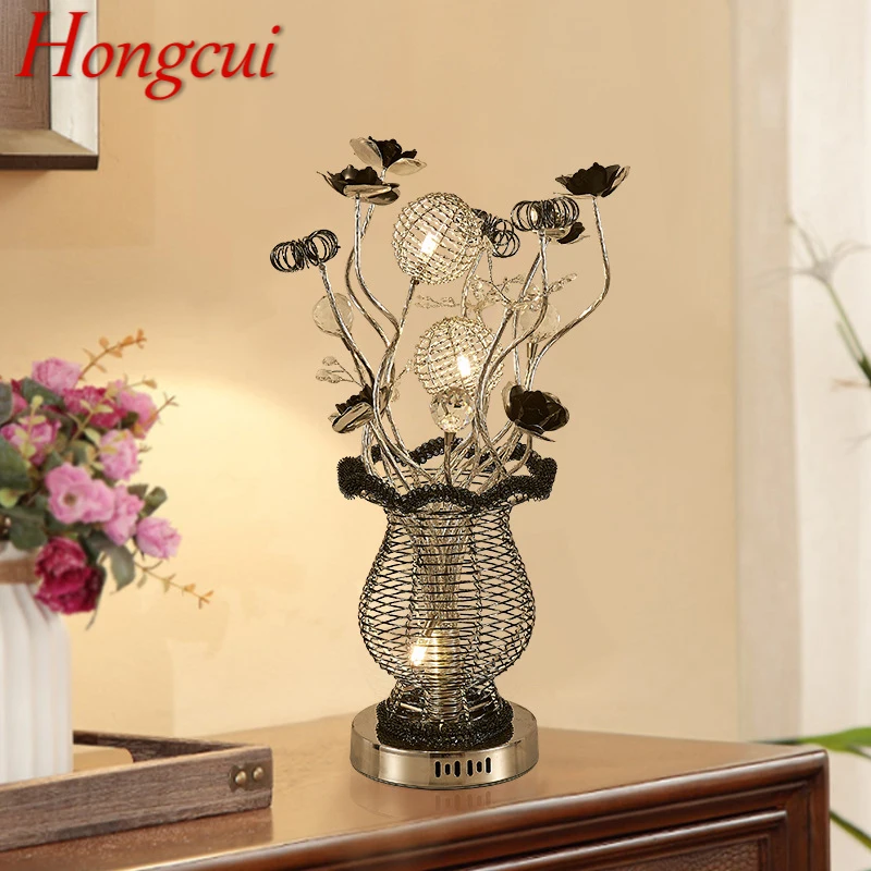 Hongcui Modern Vase Table Lamp Fashionable Art Black Iiving Room Bedroom Hotel LED Aluminum Wire Decorative Desk Light
Hongcui Modern Vase Table Lamp Fashionable Art Black Iiving Room Bedroom Hotel LED Aluminum Wire Decorative Desk Light