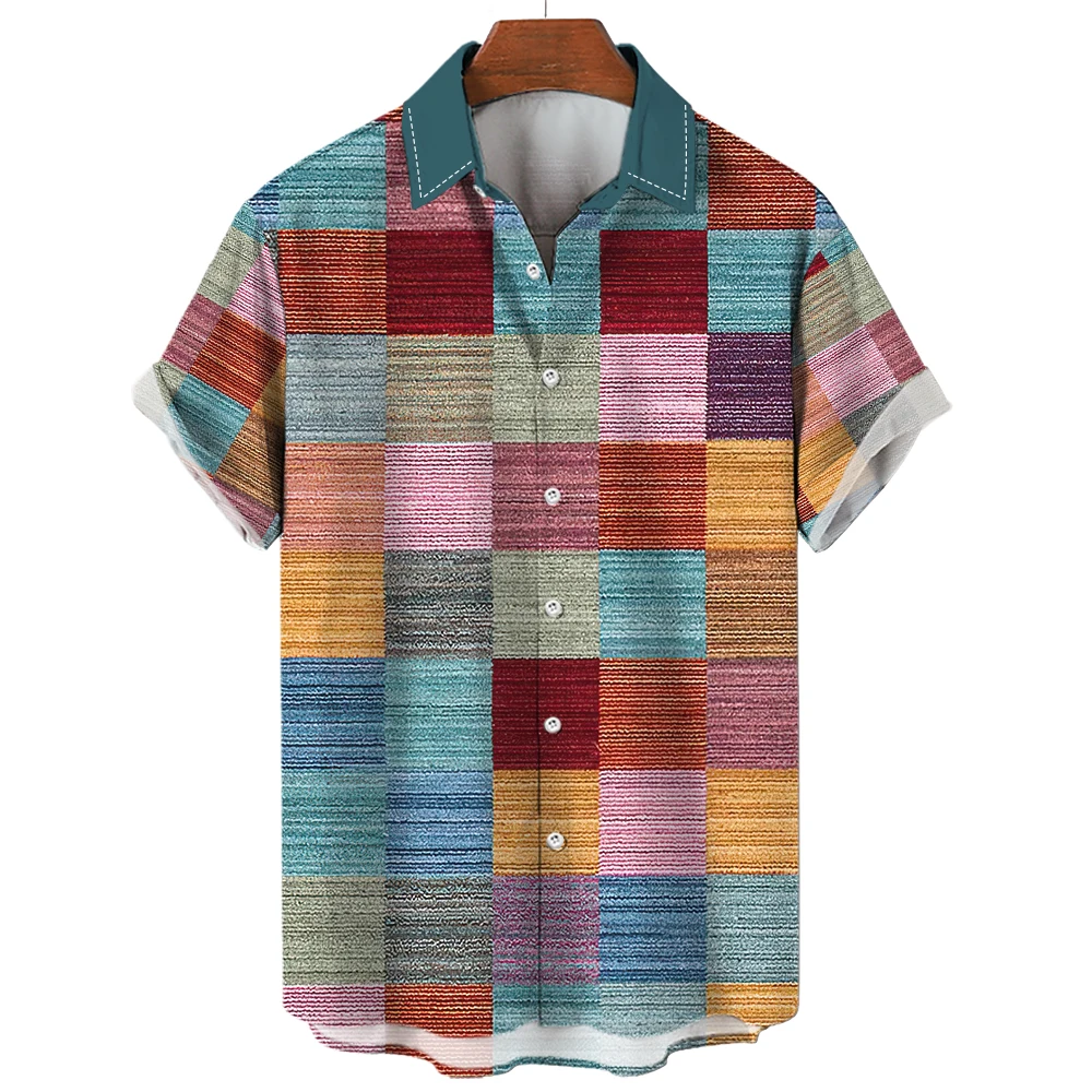 Vintage Shirt For Men Shirt Summer Clothing Lattice 3d Shirt Short Sleeve Tops Casual Apparel Men's Oversized Male Blouse Tops
Vintage Shirt For Men Shirt Summer Clothing Lattice 3d Shirt Short Sleeve Tops Casual Apparel Men's Oversized Male Blouse Tops
