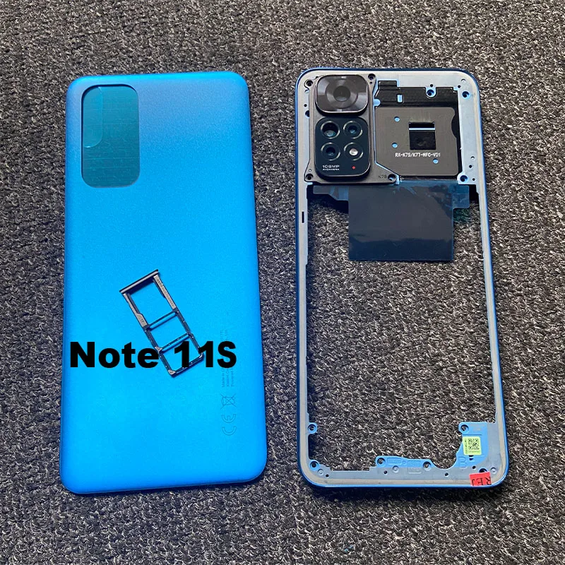 Full Housing For Xiaomi Redmi Note 11S Back Battery Cover Rear Case Middle Frame + Volume Button Camera Glass Sim Tray
Full Housing For Xiaomi Redmi Note 11S Back Battery Cover Rear Case Middle Frame + Volume Button Camera Glass Sim Tray