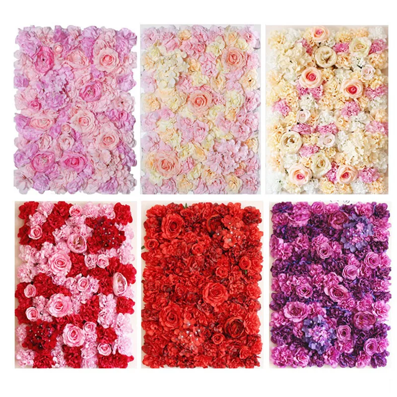 

Искусственный цветок 40x60 см, настенная панель, свадебное украшение, роза, искусственный цветок, цветной реквизит для уличной съемки, фоновое украшение для стены