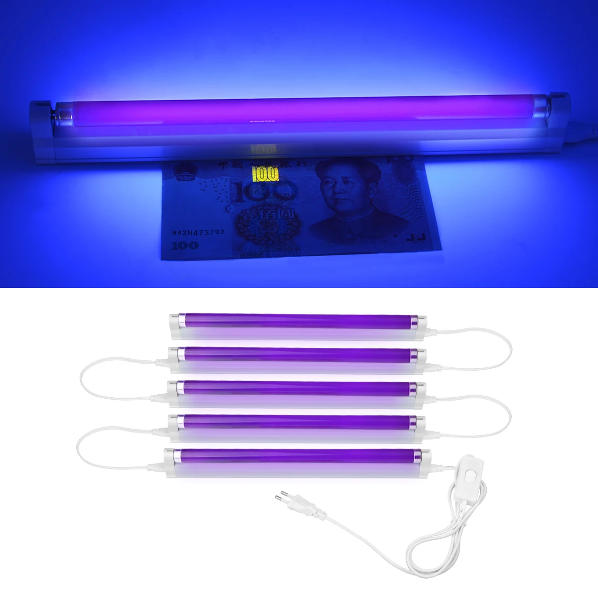 T5 Tube Ultraviolet Lamp 6W/8W CFL Violet Lamps For Detect Insect Trap Grow lights Stage Decor UV BLB Black light Blue Lamp
T5 Tube Ultraviolet Lamp 6W/8W CFL Violet Lamps For Detect Insect Trap Grow lights Stage Decor UV BLB Black light Blue Lamp