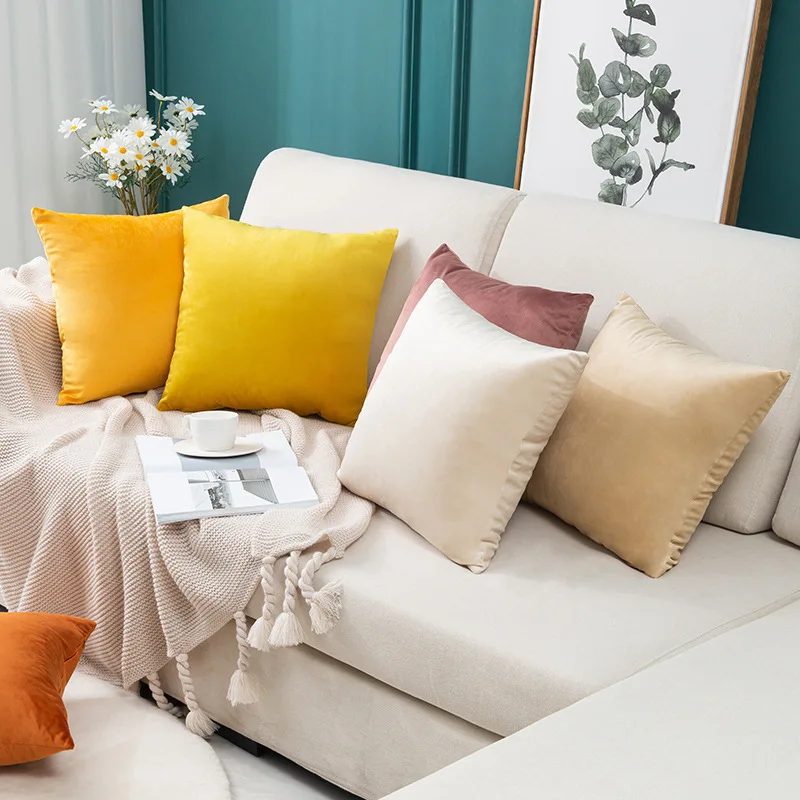 Solid Color Velvet Pillow Cover Modern Style Decorative Cushion Cover for Car/Sofa наволочки декоративные Soft Fleece Cushion
Solid Color Velvet Pillow Cover Modern Style Decorative Cushion Cover for Car/Sofa наволочки декоративные Soft Fleece Cushion