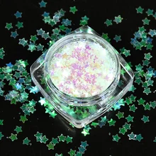 Crystal Nail Art Glitter Iridescent Nails Chunky Glitter Star/Five-Pointed Star Fine Glitter Mix Holographic Sequins Nail Decor
Crystal Nail Art Glitter Iridescent Nails Chunky Glitter Star/Five-Pointed Star Fine Glitter Mix Holographic Sequins Nail Decor