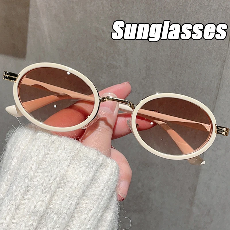 New Small Oval Frame Women Men Sunglasses Vintage Brand Gradient Sun Shades Anti-UV Eyeglasses Finished Outdoor Eyewear Goggles
New Small Oval Frame Women Men Sunglasses Vintage Brand Gradient Sun Shades Anti-UV Eyeglasses Finished Outdoor Eyewear Goggles